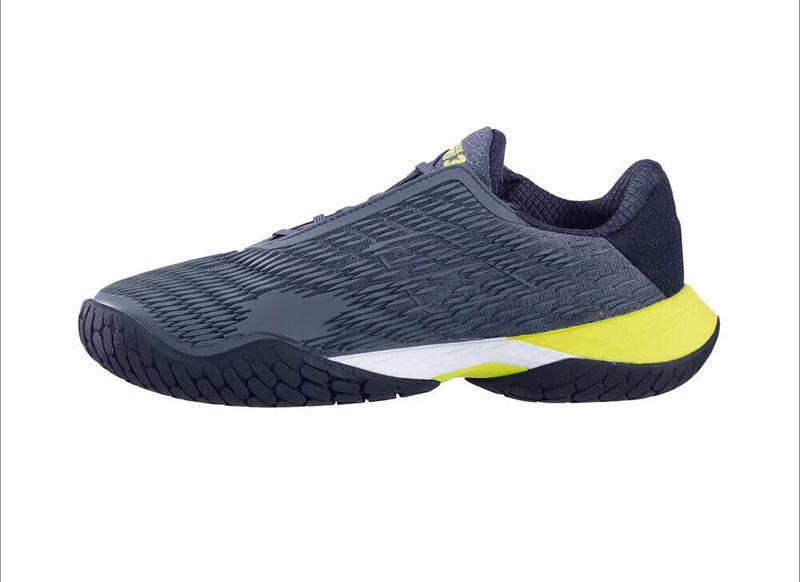 Image de Babolat - Chaussures de Tennis Propulse Fury 3  Bleu Marine/Jaune disponible sur ekwip