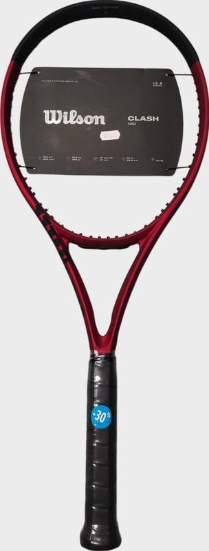 Image de Wilson - Raquette de Tennis Clash 100 V2 disponible sur ekwip